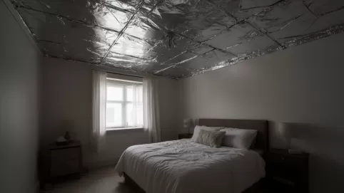 folia lustrzana na sufit