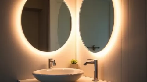 Jakie oświetlenie przy lustrze łazienkowym