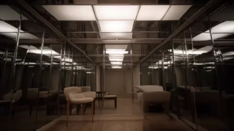 panele lustrzane na sufit